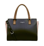 Sac à main en cuir Lancaster-Smooth Noir/Nude/Vison