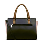 Sac à main en cuir Lancaster-Smooth Noir/Nude/Vison