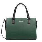 Sac porté main Smooth 437-03 Lancaster Vert Foncé/Noir