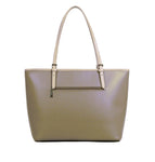 Sac cabas en cuir Lancaster-Smooth Taupe/Galet