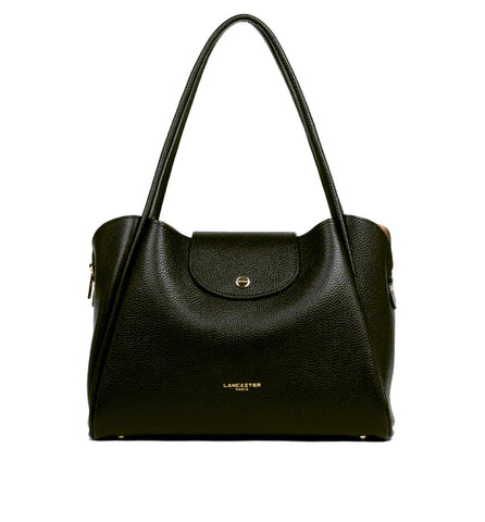 Sac cabas en cuir Lancaster-Ida Noir