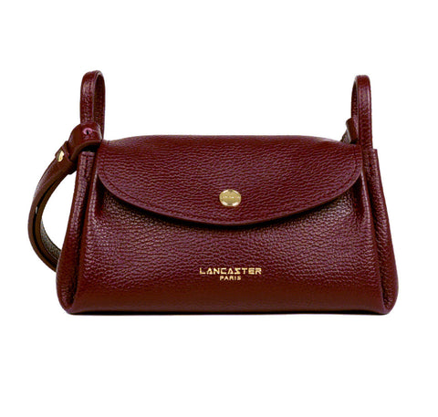 Petit sac à main en cuir Lancaster-Ida Bordeaux