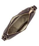 Petit sac besace en cuir Lancaster-Aria Marron