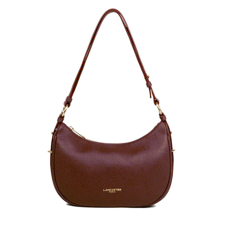 Sac besace en cuir Lancaster-Milano Aria Bordeaux