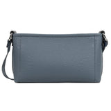 Pochette Lancaster Maya double KBA Bleu Givré