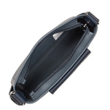 Pochette Lancaster Maya double KBA Bleu Givré