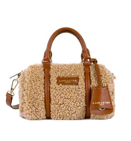 Petit sac polochon Lancaster Moumoute Cognac