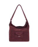 Sac seau en suédine Lancaster KBA Bordeaux