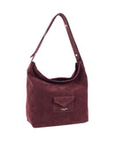 Sac seau en suédine Lancaster KBA Bordeaux