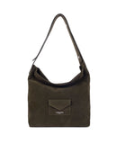 Sac seau en suédine Lancaster KBA Kaki