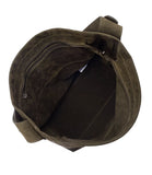 Sac seau en suédine Lancaster KBA Kaki