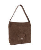 Sac seau en suédine Lancaster KBA Marron