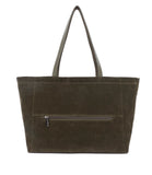 Sac cabas en suédine Lancaster KBA Kaki