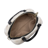 Sac polochon Lancaster Moumoute Ecru Noir