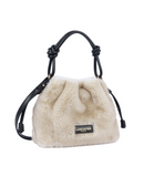 Petit sac besace Moumoute Lancaster Ecru Noir