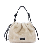 Sac besace Moumoute Lancaster Ecru Noir