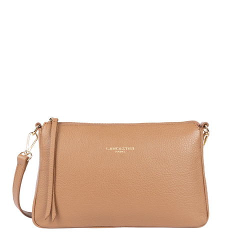 Petit sac à main en cuir Dune Lancaster Camel