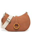 Sac à main bandoulière végan Woomen Crocus Marron