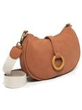 Sac à main bandoulière végan Woomen Crocus Marron