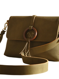 Sac à main en bandoulière M Verveine Woomen Sauge