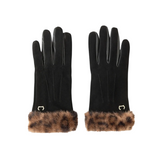 Gants Tul Lollipops fourrure léopard