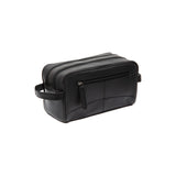 Trousse de toilette en cuir Chesterfield-Stacey Noir