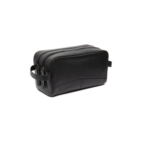 Trousse de toilette en cuir Chesterfield-Stacey Noir