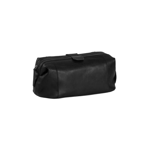 Trousse de toilette en cuir Chesterfield-Vince Noir
