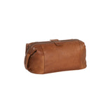 Trousse de toilette en cuir Chesterfield-Vince Cognac