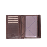 Petit portefeuille en cuir Chesterfield-Siem Marron