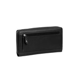 Portefeuille zippé en cuir Chesterfield-Nova Noir