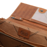 Portefeuille en cuir Chesterfield-Mirthe Cognac