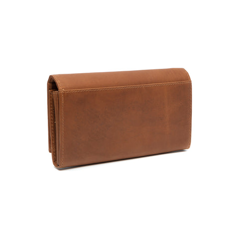 Portefeuille en cuir Chesterfield-Mirthe Cognac