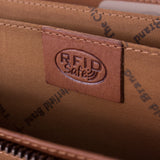 Portefeuille en cuir Chesterfield-Mirthe Cognac