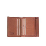 Petit portefeuille en cuir Chesterfield-Hereford Cognac