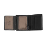 Petit portefeuille en cuir Chesterfield-Carl Noir