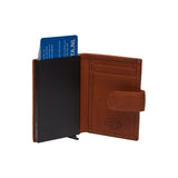 Porte-cartes RFID Chesterfield-Leipzig Cognac