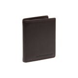 Petit portefeuille en cuir Chesterfield-Vincent Marron