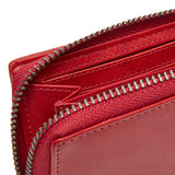 Porte-monnaie en cuir Chesterfield-Sionel Rouge