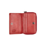 Porte-monnaie en cuir Chesterfield-Sionel Rouge