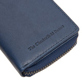Porte-monnaie en cuir Chesterfield-Sionel Marine