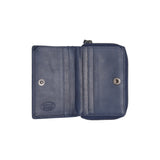 Porte-monnaie en cuir Chesterfield-Sionel Marine