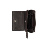 Porte-monnaie en cuir Chesterfield-Lenwick Marron