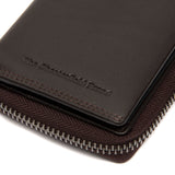 Porte-monnaie en cuir Chesterfield-Lenwick Marron