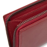 Porte-monnaie en cuir Chesterfield-Lenwick Rouge