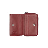 Porte-monnaie en cuir Chesterfield-Lenwick Rouge