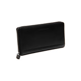 Portefeuille zippé en cuir Chesterfield-Cantara Noir