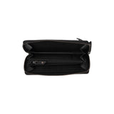 Portefeuille zippé en cuir Chesterfield-Cantara Noir