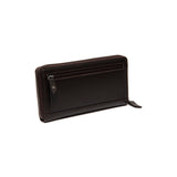 Portefeuille zippé en cuir Chesterfield-Cantara Marron