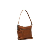 Sac à main en cuir Faro Chesterfield Cognac